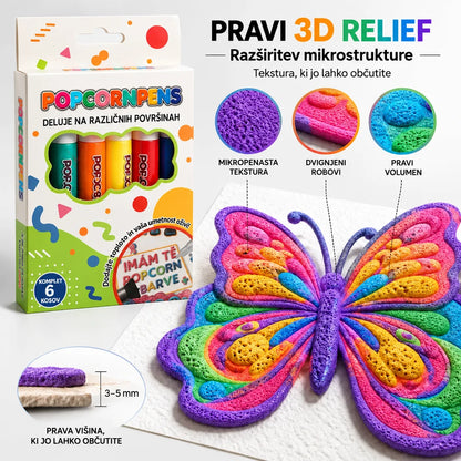 Topacme® 3D reliefno umetniško pisalo