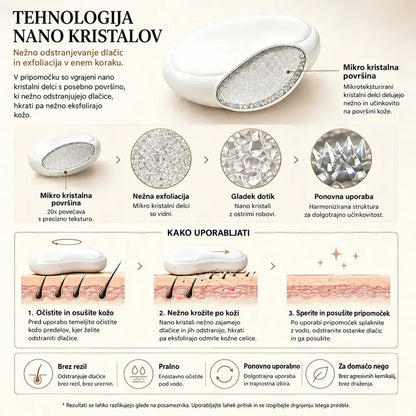 Neboleč kristalni odstranjevalec dlačic