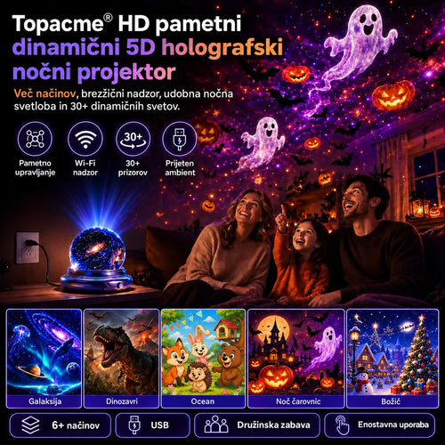 Topacme® pametni atmosferski 5D projektor