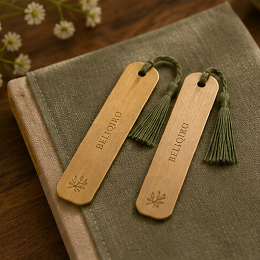Beliqiro Brass Bookmark Set