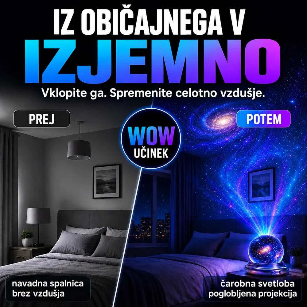 Topacme® pametni atmosferski 5D projektor