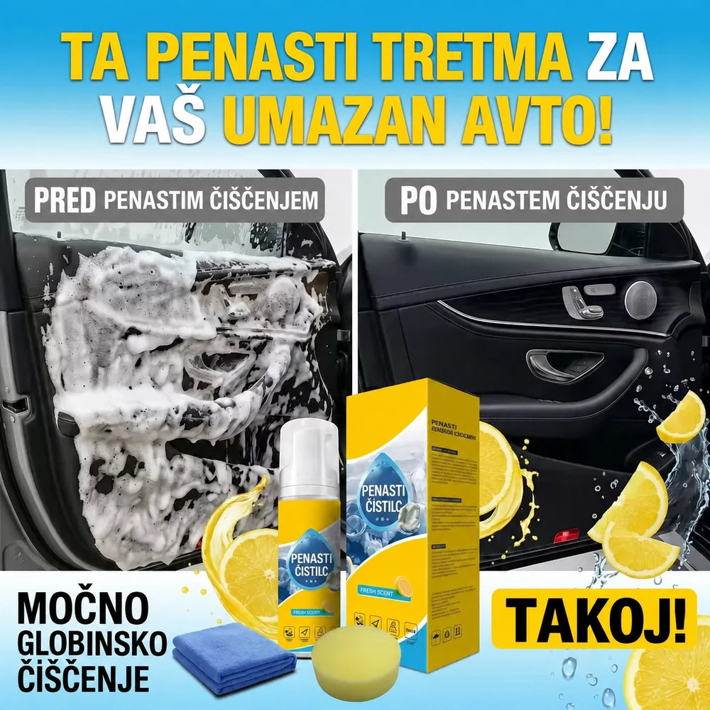Večnamenski encimski penasti čistilec 4 v 1
