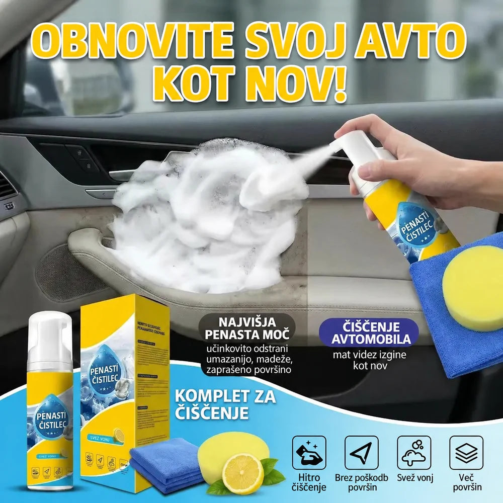 Večnamenski encimski penasti čistilec 4 v 1
